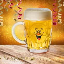 Biergläser 0,5L (max 700ml) Mit Henkel Und Lustigen Motiven Set 6 Teilig Bierkrug Karnevalsgläser -Pokalserie 5c5ce6760430a3d30ee730f8decf957b