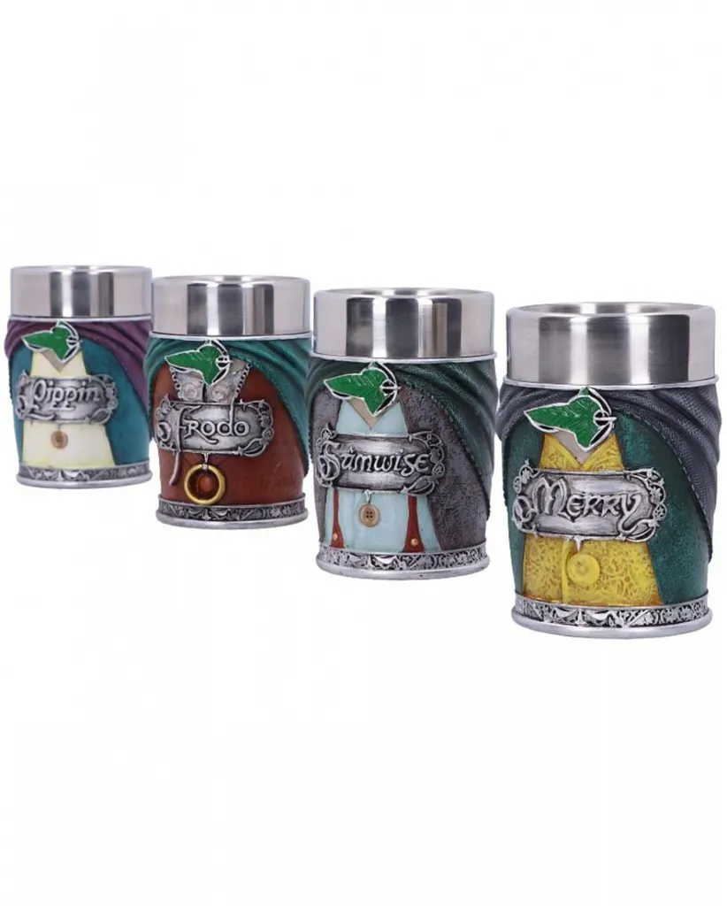 Der Herr Der Ringe Hobbit Shot Gläser Aus Kunststein 4 St. 4 Der Herr Der Ringe Hobbit Shot Gläser Aus Kunststein 4 St. – Bild 2