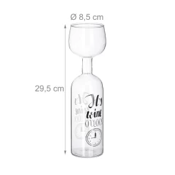 Relaxdays Weinflasche Glas Aufsatz 750 Ml 14 Relaxdays Weinflasche Glas Aufsatz 750 Ml -Pokalserie 60e300d0886357c2a08047877f6c11fb