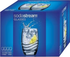 Sodastream Trinkglas 4er-Pack, Passend Zu Sodastream-Glaskaraffen -Pokalserie 61840cf9cd39087b7b54d3c4338713a6