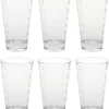 LEONARDO 012684 Optic Longdrinkbecher, Glas, 300 Ml, Ø 8 X 13 Cm, Klar (6 Stück)