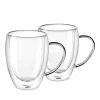 GRÄWE Doppelwandige Latte Macchiato-Thermogläser Mit Henkel, 350 Ml, 2er Set -Pokalserie 661b05c66f2026861a3cf07eb35d3f99