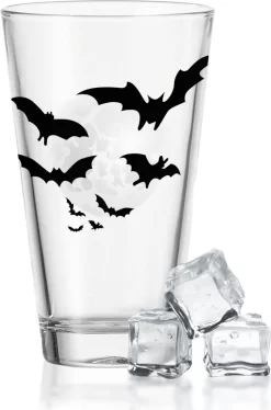 Leonardo Wasserglas Mit UV-Druck "Fledermausschwarm" Für Halloween