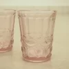 Wassergläser Solange Reliefmuster 6xSet Rosa Transparent 265ml -Pokalserie 68424d90b803ffbd666897c59a696519