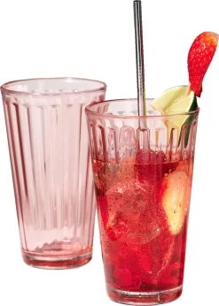 Ritzenhoff & Breker Longdrinkglas "LAWE" 400 Ml Rosa 6 Stück -Pokalserie 68da0d25a76e0c39b76751eb66260e1c