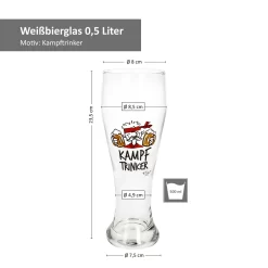2x Weizenbiergläser Mutmacher Kampftrinker Weißbierglas 0,5L 11 2x Weizenbiergläser Mutmacher Kampftrinker Weißbierglas 0,5L -Pokalserie 6a05b89bf57bf2abd1de2c7b9676dba4