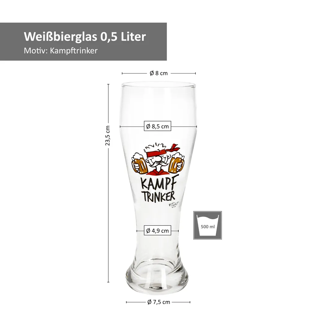 2x Weizenbiergläser Mutmacher Kampftrinker Weißbierglas 0,5L 7 2x Weizenbiergläser Mutmacher Kampftrinker Weißbierglas 0,5L – Bild 5