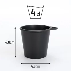 SoPro 12x Schnapsbecher Plastik 4 Cl Wiederverwendbar - Shotgläser 40 Milliliter Schwarz - Mehrweg Schnapsglas Zum Umhängen -Pokalserie 6b401702a2dd54b97fcbf161b0f9d508
