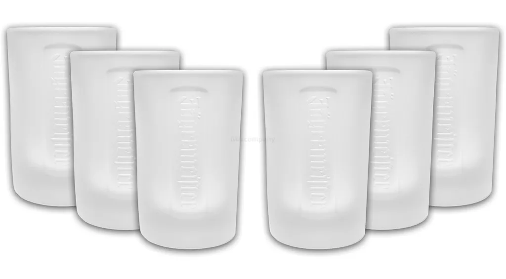 Jägermeister Shotglas Gläser-Set - 6x Shotgläser Milchglas Weiss 3 Jägermeister Shotglas Gläser-Set - 6x Shotgläser Milchglas Weiss