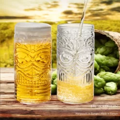 Tiki Gläser Set 6-Teilig Hoch Aus Glas 450ml (max. 500ml) Cocktailgläser Biergläser -Pokalserie 6cae09029ee98dc9f161ae61fd7412b9