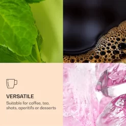 DUOS 4X 410ml Jumbo Doppelwandige Thermo-Gläser + 4X Edelstahl-LÖFFEL, Für Latte Macchiato, Cocktails, Vorspeisen By Feelino -Pokalserie 6f6bb03a4fa8951b2abdf995f6fd6321