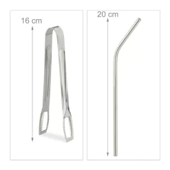 Relaxdays 4 Trinkgläser Mit Deckel Und Zubehör -Pokalserie 710fea88d177ab54fc898a132d80f8b1