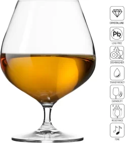 KROSNO Cognac-Gläser Cognacschwenker | Set Von 6 | 550 ML | Harmony Kollektion | Perfekt Für Zuhause, Restaurants Und Partys | Spülmaschinenfest -Pokalserie 71d5b0a4eb4422426be71cee3508bb5f