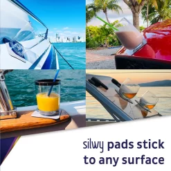 SILWY - 2 X Trinkbecher Mit Magnetboden - Hub Orange - Inkl. 2 Nano-Gel-Pads - 0,25l -Pokalserie 7255e01e92771a264dfe9308565b6899