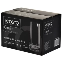 KROSNO Fjord Longdrinkgläser, 6er-Set, 350 Ml -Pokalserie 73370dddb53748441720fab2818732b5