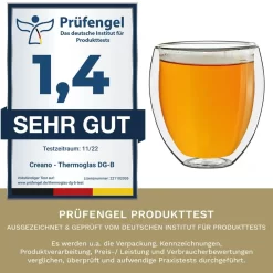 Creano Doppelwandige Gläser 400ml „DG-Bauchig“, 4er Set, Großes Thermoglas Doppelwandig Aus Borosilikatglas, Kaffeegläser, Teegläser, Latte Gläser, Doppelwandgläser 13 Creano Doppelwandige Gläser 400ml „DG-Bauchig“, 4er Set, Großes Thermoglas Doppelwandig Aus Borosilikatglas, Kaffeegläser, Teegläser, Latte Gläser, Doppelwandgläser -Pokalserie 74dd3c40097948cdd458babf89896ccd