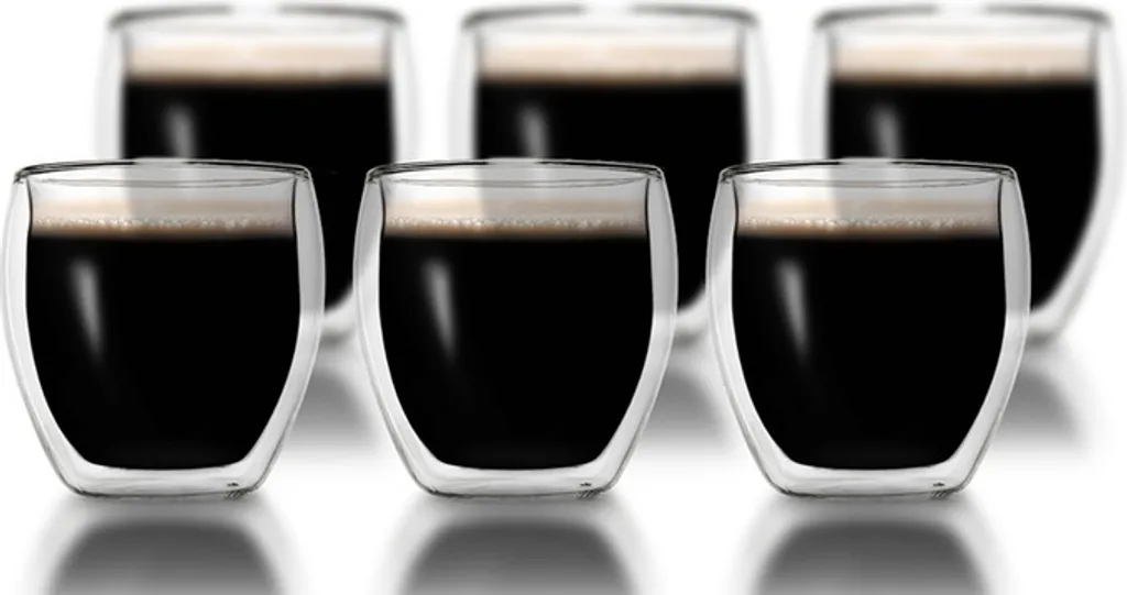 Klasique Doppelwandige Gläser 100 Ml,6er Set