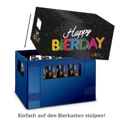 Itenga Bierkasten Geschenkverpackung Happy Bierday Hülle Zum Aufstecken Auf Bierkasten -Pokalserie 7c17b99dd8f1462374ba42c0e76b0cdb