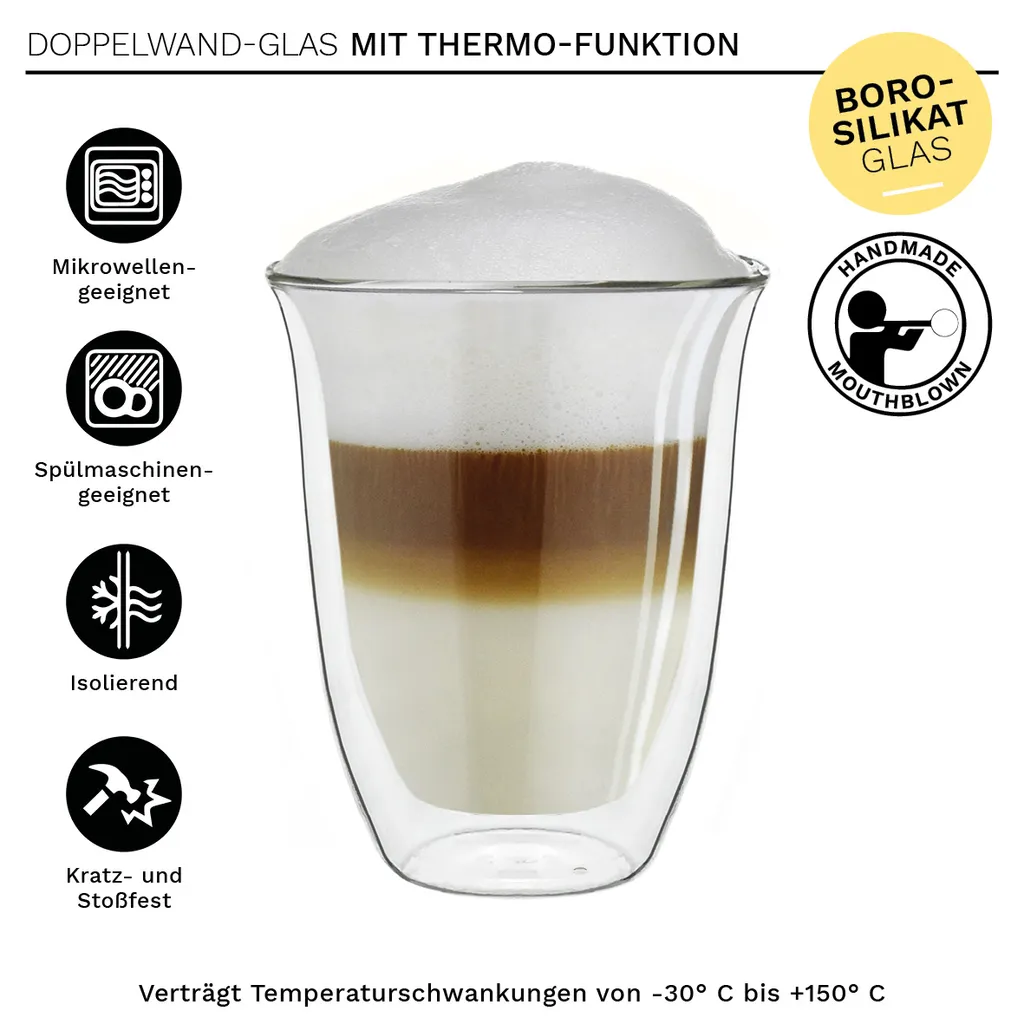 Thermoglas „DG-V“ 6er-Set 400 Ml 4 Thermoglas „DG-V“ 6er-Set 400 Ml – Bild 2