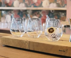 Nachtmann Tastes Good Vorteilsset 4 Gin Tonic Gläser + 4 Glastrinkhalme + Reinigungsbürste -Pokalserie 81c4ab06a0b17f1c41ee75799124286c