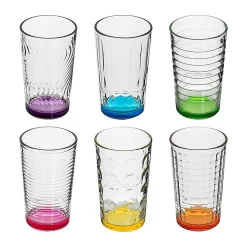 6 X Trinkglas Bunt Wasserglas Wassergläser Trinkgläser Glas Gläser Saftglas -Pokalserie 82cc5d1a9fc23fc1cf70a7d976f3e51c