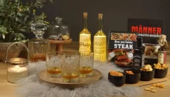 Whisky Geschenkset Nicht Nur Für Whisky Liebhaber:innen, 8 Granit Whisky Steine, 2 Whiskygläser, Eiswürfelzange Und Samtbeutel In Toller Holz Geschenkbox. Neidfaktor Inclusive -Pokalserie 82d04cc118fd8c6800da761d71defe10