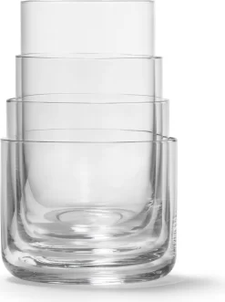 AARKE GlÀser 4er Set Nesting Glasses 4x 290ml Kristallglas Stapelbar TrinkglÀser