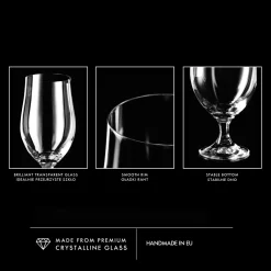 KROSNO Harmony Lager Biergläser, 6er-Set, 500 Ml -Pokalserie 8722faaf9531f2324f0b0432e42330f8