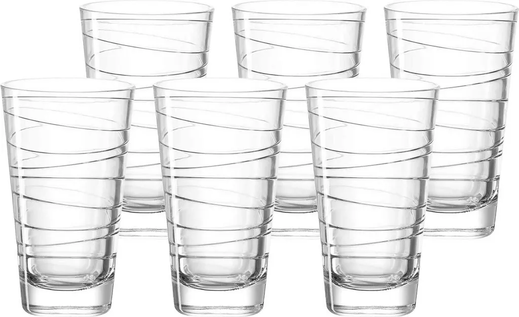 LEONARDO 019450 Vario Struttura Longdrinkbecher, Glas, 280 Ml, Klar (6 Stück) 6 LEONARDO 019450 Vario Struttura Longdrinkbecher, Glas, 280 Ml, Klar (6 Stück) – Bild 4