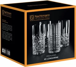 Nachtmann 0097784-0 Longdrinkbecher 'Highland' Kristallglas, 375 Ml, H: 15,1 Cm, ø 7,7 Cm, Transparent, 4-teilig (1 Set) -Pokalserie 8c079627b88e2807e3ca613f344eaa48