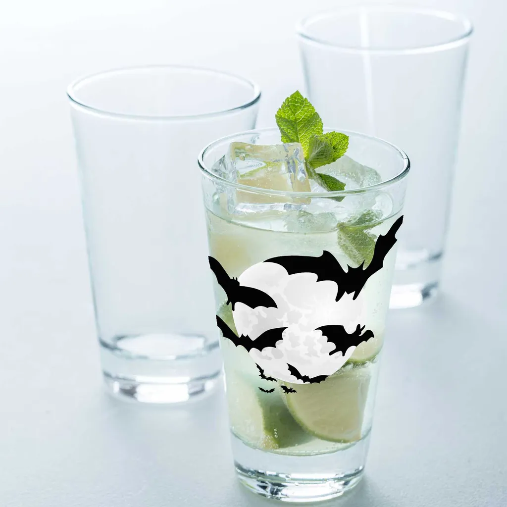 Leonardo Wasserglas Mit UV-Druck "Fledermausschwarm" Für Halloween 5 Leonardo Wasserglas Mit UV-Druck "Fledermausschwarm" Für Halloween – Bild 3