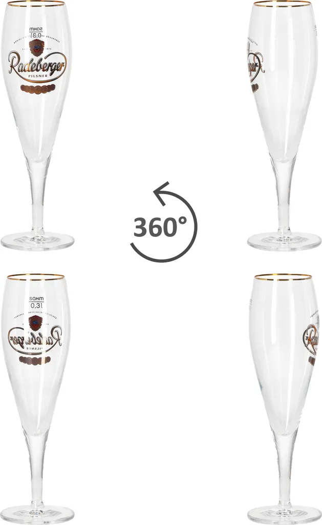 Van Well 6x Radeberger Pilsener Biergläser 0,3L Geeicht Pilstulpe Bierpokal Beer 6 Van Well 6x Radeberger Pilsener Biergläser 0,3L Geeicht Pilstulpe Bierpokal Beer – Bild 4