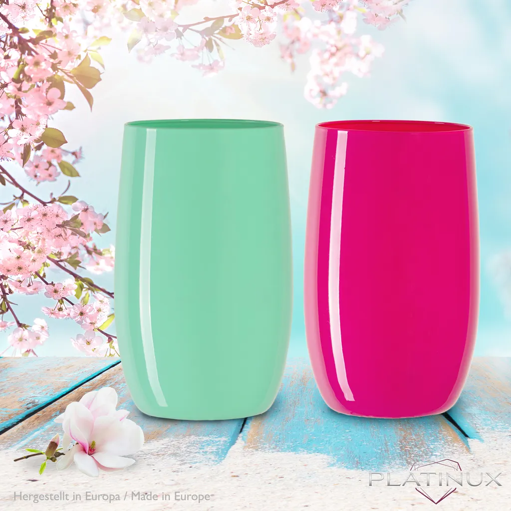 Bunte Elegante Trinkgläser 320ml (max. 400ml) Set 6 Teilig Wassergläser Saftgläser 7 Bunte Elegante Trinkgläser 320ml (max. 400ml) Set 6 Teilig Wassergläser Saftgläser – Bild 5