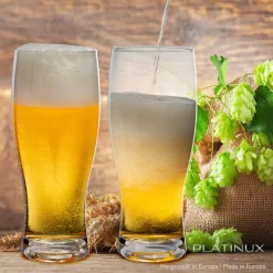 Biergläser 500ml (max. 640ml) Set 6-Teilig Bierseidel Weizengläser 0,5L Glas -Pokalserie 93fdcba63aa3d747f84a7607f64476fa