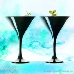 Schwarze Martini Gläser 150ml Set 6-Teilig Aus Glas Cocktailgläser -Pokalserie 969d741c4c8b191e8ab4916ac5965f91