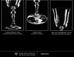 KROSNO Krista Kleine Rotweingläser, 6er-Set, 220 Ml -Pokalserie 97b9f3d4fe063f35a3789aad9c3c6ff2