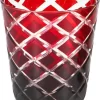 4er Set Kristallgläser Dio, Rot, Handgeschliffenes Glas , Höhe 10 Cm, Füllmenge 0,23 Liter -Pokalserie 982bea11fd2d9c5e2431e40a87e02cfd