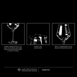 KROSNO Avant-Garde Bier-Tulpen Bier-Gläser, 6er-Set, 420 Ml -Pokalserie 98331ce8a2188b82e80cc7e7ef7bc812