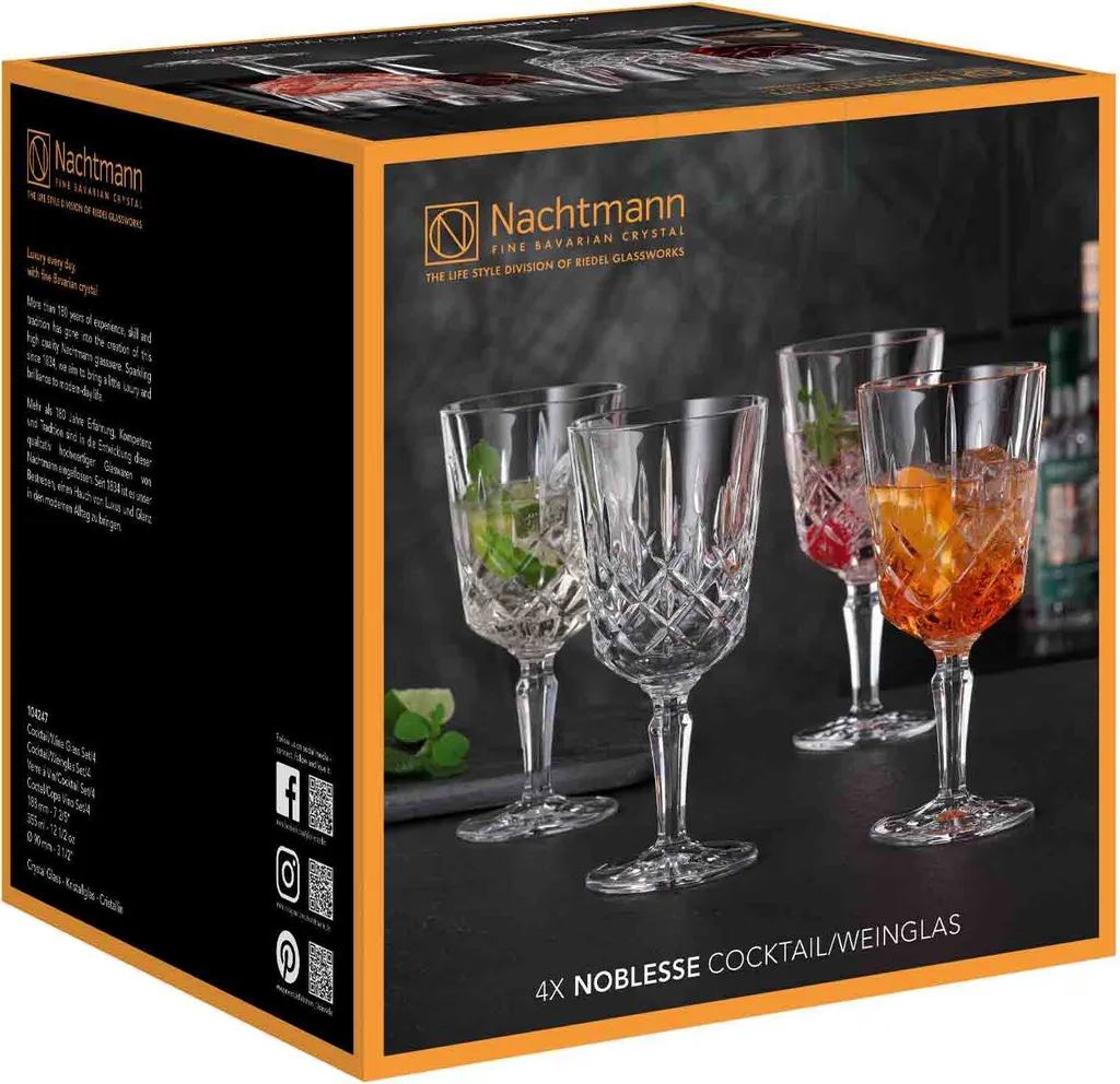 NACHTMANN Cocktail/Weinglas Noblesse 355ml 4er Set 1 Stck. 801366 (EKB) 12 NACHTMANN Cocktail/Weinglas Noblesse 355ml 4er Set 1 Stck. 801366 (EKB) – Bild 10