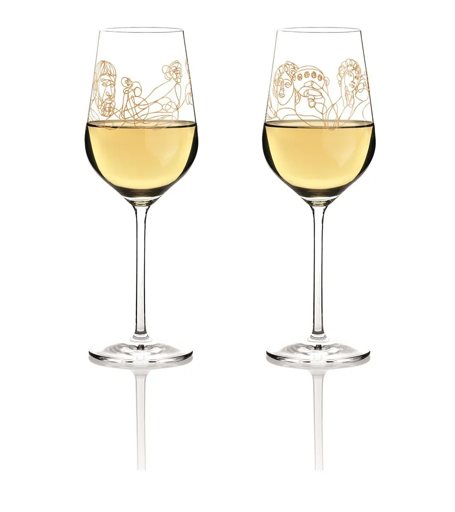 Ritzenhoff Wein-Ensemble Weißweinglas-Set Burkhard Neie, Dionysos & Ariadne / Zeus & Leto, Kristallglas, 364 Ml, 3410001 4 Ritzenhoff Wein-Ensemble Weißweinglas-Set Burkhard Neie, Dionysos & Ariadne / Zeus & Leto, Kristallglas, 364 Ml, 3410001 – Bild 2