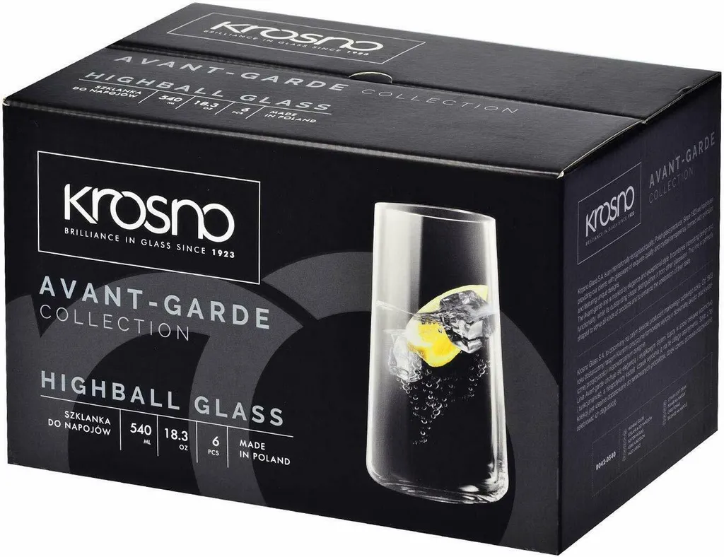 KROSNO Avant-Garde Longdrinkgläser, Set Von 6, 540 Ml 12 KROSNO Avant-Garde Longdrinkgläser, Set Von 6, 540 Ml – Bild 10