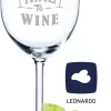 Leonardo Weinglas Mit Gravur - Working From Nine To Wine - Geschenk Für Hobby-Sommelier & Weinliebhaber - Weingläser - Geburtstagsgeschenk Für Frauen & Männer -Pokalserie a43587901649ffec9c97603c3a6aa7eb