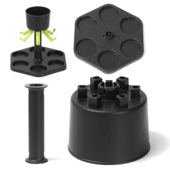 6 Schuss Glas Spiele Spender Wein Whisky Bier Wein Schnaps Spender Bar Zubehör Party Spiele Trinken Tools Glas Spender -Pokalserie a48a73c0a272f30457c4babbf72daee6