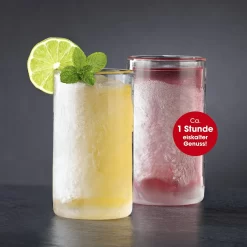 GOURMETmaxx Glas Selbstkühlend - 2er-Set Je 280 Ml 12 GOURMETmaxx Glas Selbstkühlend - 2er-Set Je 280 Ml -Pokalserie a4952eea3100b3414bb835b1e6332b9c