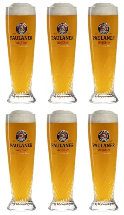 Paulaner Weizen Biergläser 300 Ml - 6 Stück