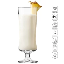KROSNO Pina Colada Cocktailgläser Longdrinkgläser | Set Von 6 | 300 ML | Avant-Garde Kollektion | Perfekt Für Zuhause, Restaurants Und Partys | Spülmaschinenfest -Pokalserie a61dcfb98109fb31deecfcc8045c2d9a