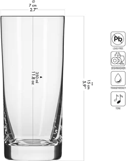 KROSNO Blended Longdrinkgläser, 6er-Set, 350 Ml -Pokalserie a6f651f5095f642529852e42aaeac052