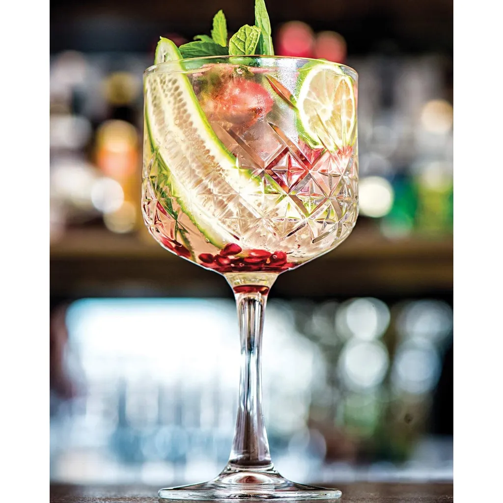 Pasabahce 440237 Gin Cocktail Glas „Timeless“ Im Kristall-Design, Höhe Ca. 20 Cm, 4er Set Aus Glas 6 Pasabahce 440237 Gin Cocktail Glas „Timeless“ Im Kristall-Design, Höhe Ca. 20 Cm, 4er Set Aus Glas – Bild 4