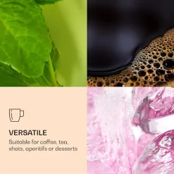 DUOS 6X 410ml Jumbo Doppelwandige Thermo-Gläser + 6X Edelstahl-LÖFFEL, Für Latte Macchiato, Cocktails, Vorspeisen By Feelino -Pokalserie aa021545678e5119aee38d7c0fb03b8d