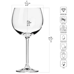 KROSNO Venezia Gin Tonic Wassergläser, 6er-Set, 480 Ml -Pokalserie aabb8720bc9e815005a006233751ff36